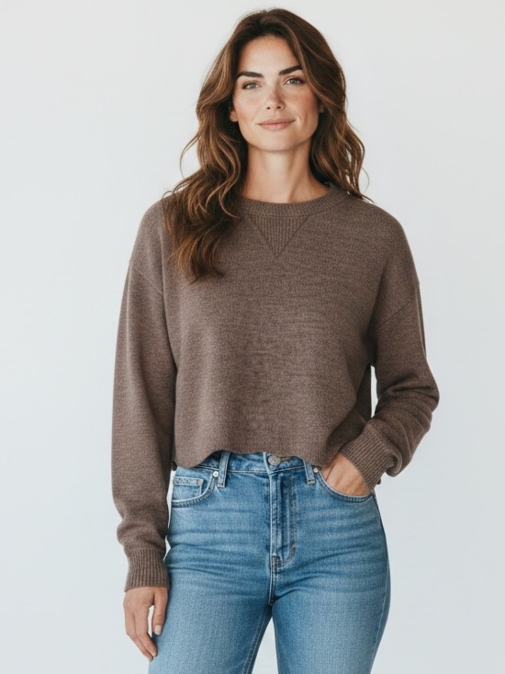 Zara Cropped Sweater Size L